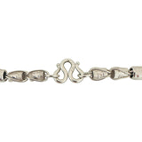 Pure Platinum 999 Very Heavy 115g Fancy Barrel Link Chain Necklace 26"