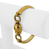 18k Yellow Gold 25.8g Ladies Polished Fancy Bar Link Bracelet Italy 7"