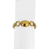 18k Yellow Gold 25.8g Ladies Polished Fancy Bar Link Bracelet Italy 7"