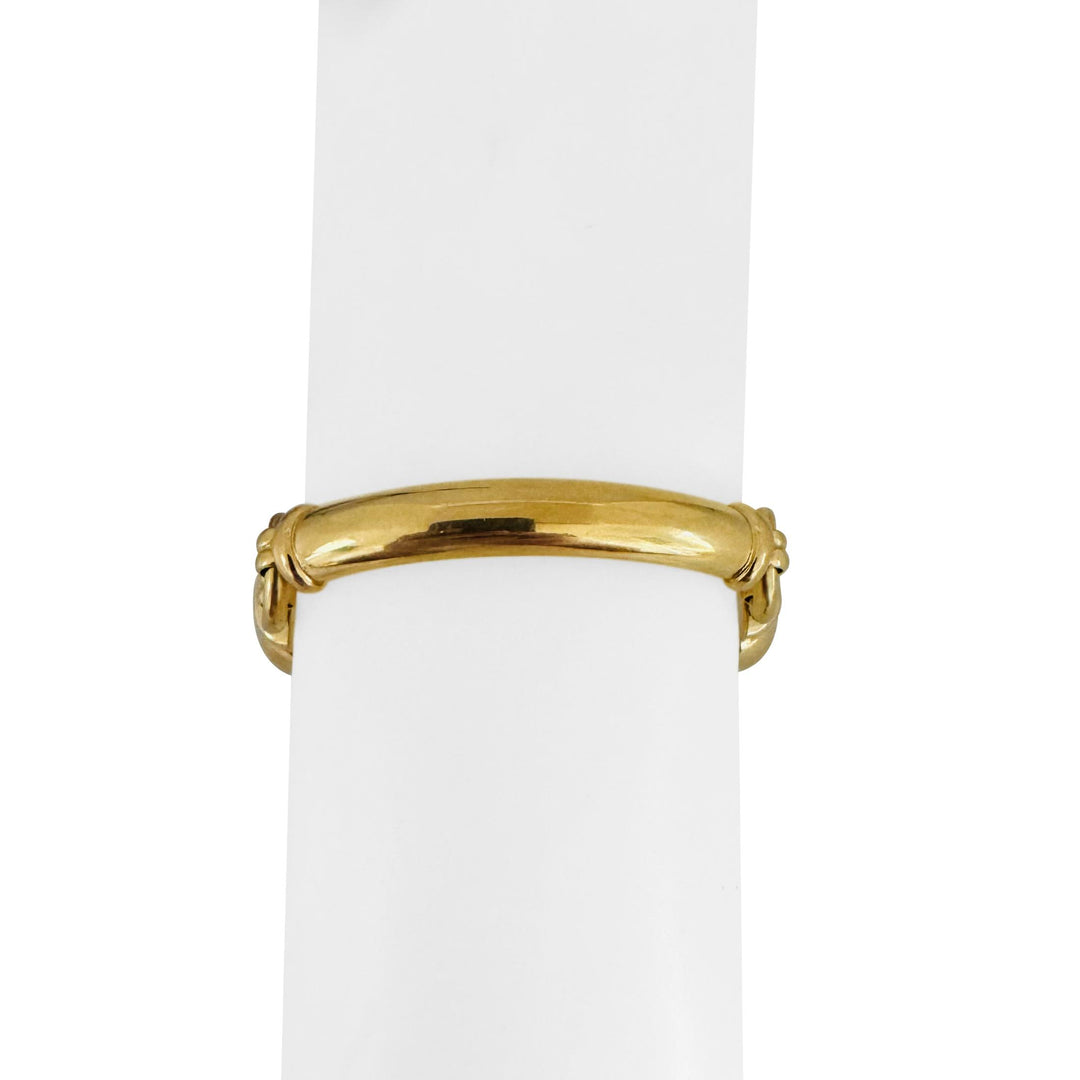 18k Yellow Gold 25.8g Ladies Polished Fancy Bar Link Bracelet Italy 7"