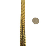 18k Yellow Gold 37g Vintage Ladies 12mm Fancy Curb Link Necklace Italy 17.5"