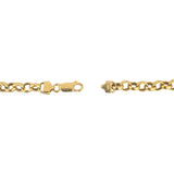 18k Yellow Gold 14.2g Ladies Polished 5.5mm Rolo Link Chain Necklace Italy 16"