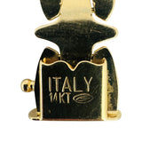 14k Yellow Gold 22.4g Vintage Ladies 12mm Fancy Link Bracelet Italy 7"