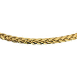14k Yellow Gold 16g Polished 4mm Wheat Link Chain Necklace 24"