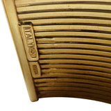 14k Yellow Gold 22.7g Vintage Twenty Strand 19mm Flex Cuff Bracelet Italy 7.5"