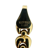 14k Yellow Gold 5.7g Hollow Light 6mm Milor Fancy Link Bracelet Italy 7.25"