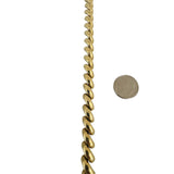 14k Yellow Gold 19.3g Ladies Polished 7.5mm San Marco Link Bracelet Italy 7.25"