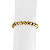 14k Yellow Gold 19.3g Ladies Polished 7.5mm San Marco Link Bracelet Italy 7.25"