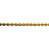24k Pure Yellow Gold 37.5g Solid Heavy 3.2mm Cable Biker Link Chain Necklace 23"