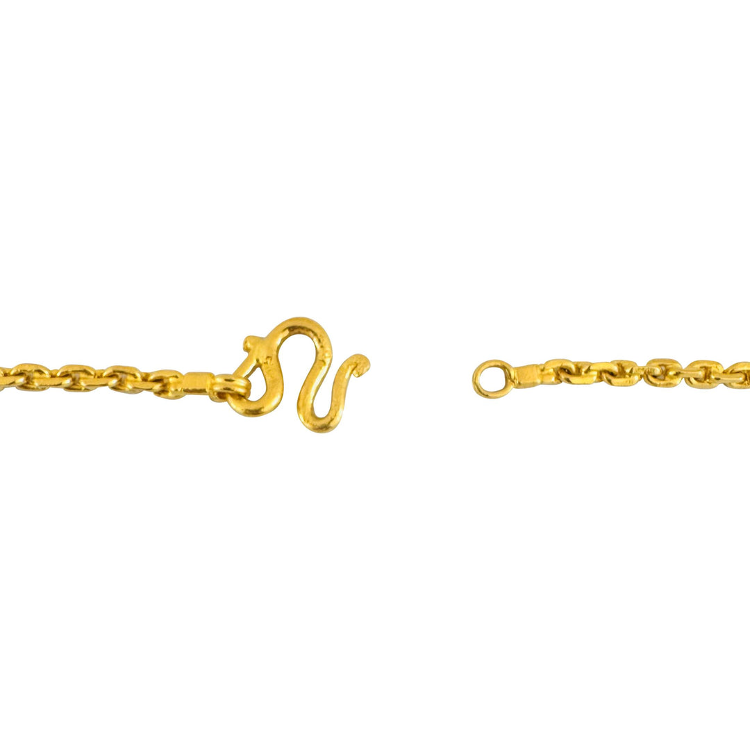 24k Pure Yellow Gold 37.5g Solid Heavy 3.2mm Cable Biker Link Chain Necklace 23"