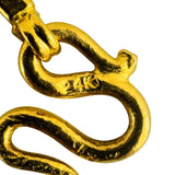 24k Pure Yellow Gold 37.5g Solid Heavy 3.2mm Cable Biker Link Chain Necklace 23"