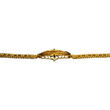 22k Yellow Gold and Enamel 11g Ladies Fancy Link Bracelet 7"