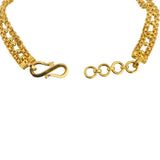22k Yellow Gold and Enamel 11g Ladies Fancy Link Bracelet 7"