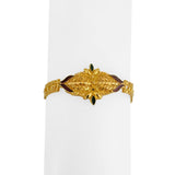 22k Yellow Gold and Enamel 11g Ladies Fancy Link Bracelet 7"