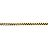 18k Yellow Gold 35.3g Solid 3mm Squared Franco Link Chain Necklace Italy 22"