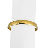 18k Yellow Gold 13.2g Vintage Ladies 8mm Bangle Bracelet Italy 7.25"
