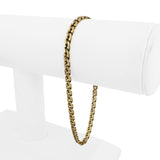 18k Yellow Gold 11.9g Solid Vintage Men's Fancy Curb Link Bracelet Italy 8.5"