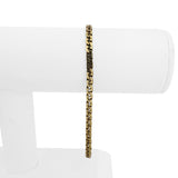 18k Yellow Gold 11.9g Solid Vintage Men's Fancy Curb Link Bracelet Italy 8.5"