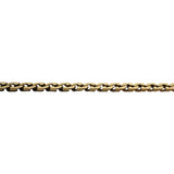 18k Yellow Gold 11.9g Solid Vintage Men's Fancy Curb Link Bracelet Italy 8.5"