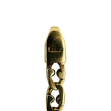 18k Yellow Gold 11.9g Solid Vintage Men's Fancy Curb Link Bracelet Italy 8.5"