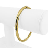 14k Yellow Gold 10g Ladies Polished 4.5mm Twisted Bangle Bracelet 7"