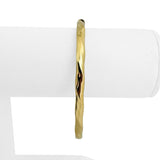 14k Yellow Gold 10g Ladies Polished 4.5mm Twisted Bangle Bracelet 7"