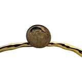 14k Yellow Gold 10g Ladies Polished 4.5mm Twisted Bangle Bracelet 7"