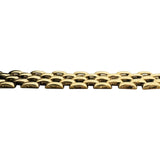 14k Yellow Gold 10.3g Ladies Polished 7.5mm Panther Link Bracelet Italy 7"