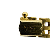 14k Yellow Gold 10.3g Ladies Polished 7.5mm Panther Link Bracelet Italy 7"