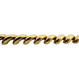 14k Yellow Gold 50.3g Heavy Polished 12mm San Marco Link Necklace Italy 16"