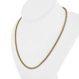 14k Yellow Gold 11.6g Ladies 3.5mm Popcorn Link Necklace 20"