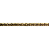 14k Yellow Gold 11.6g Ladies 3.5mm Popcorn Link Necklace 20"