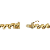 14k Yellow Gold 32.7g Ladies Polished 7.5mm San Marco Link Necklace 16"