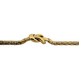 14k Yellow Gold 16.9g Ladies Knot Station Fancy Link Bracelet 7.5"