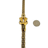 14k Yellow Gold 16.9g Ladies Knot Station Fancy Link Bracelet 7.5"