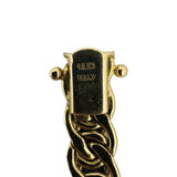 14k Yellow Gold 23.9g Ladies Thick 8mm Polished Fancy Link Necklace Italy 17"
