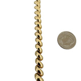 14k Yellow Gold 14.8g Ladies Polished 7mm San Marco Link Bracelet Italy 7.25"