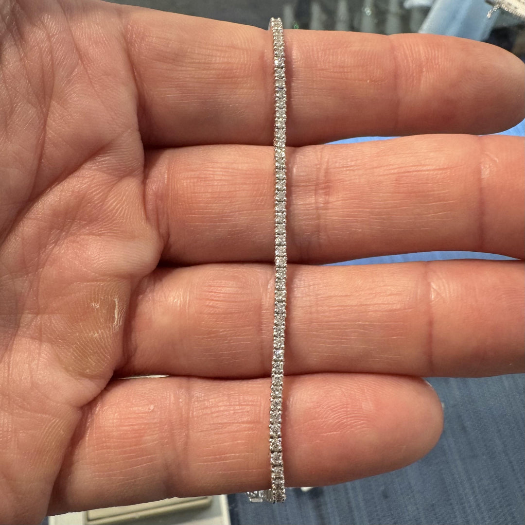 Brand New 1.5cttw Natural Diamond Tennis Bracelet in 14k White Gold