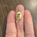 Steven Douglas 14k Yellow Gold Diamond Eye Manatee Pendant
