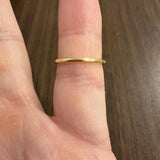 Jabel 18k Yellow Gold 2g Solid Thin 1.5mm Ladies Band Ring Size 5.75