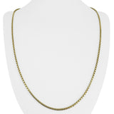 14k Yellow Gold 16.2g Solid Heavy 2mm Box Link Chain Necklace Italy 24"