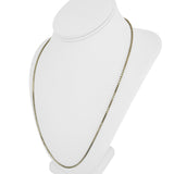 14k Yellow Gold 16.2g Solid Heavy 2mm Box Link Chain Necklace Italy 24"