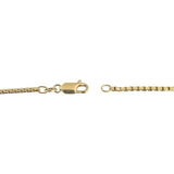 14k Yellow Gold 16.2g Solid Heavy 2mm Box Link Chain Necklace Italy 24"