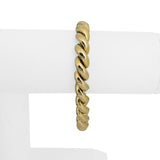 14k Yellow Gold 22.4g Ladies Polished 9mm San Marco Link Bracelet Italy 7.25"