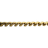 14k Yellow Gold 22.4g Ladies Polished 9mm San Marco Link Bracelet Italy 7.25"