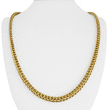 14k Yellow Gold 27.4g Thick Squared 4.5mm Franco Link Chain Necklace 24"