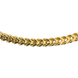 14k Yellow Gold 27.4g Thick Squared 4.5mm Franco Link Chain Necklace 24"