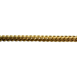14k Yellow Gold 27.4g Thick Squared 4.5mm Franco Link Chain Necklace 24"