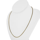 14k Yellow Gold 5.6g Solid Thin 1.5mm Round Snake Link Necklace 20"