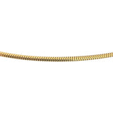 14k Yellow Gold 5.6g Solid Thin 1.5mm Round Snake Link Necklace 20"